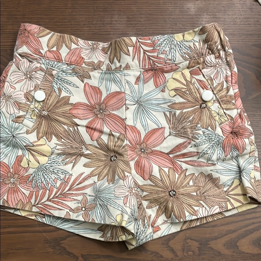 Janie and Jack Pink and Brown High Waist Matching Set